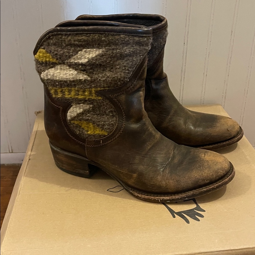 Freebird Dark Brown Leather Boots